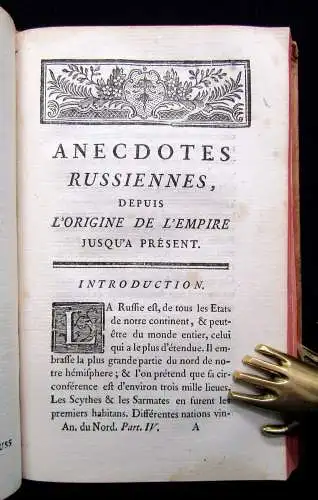 La Croix; Hornot; La Place Anecdotes du Nord comprenant  la Suede (...) 1770