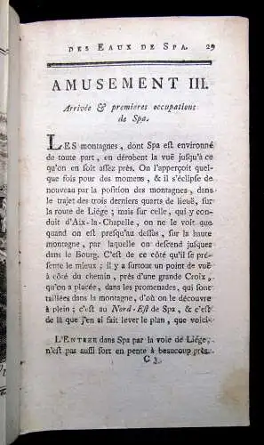 Limbourg, Jean Philippe de Nouveaux amusements des eaux de Spa 1763 Balneologie