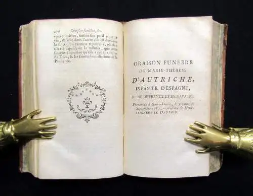 Bossuet, Jacques Benigne Recueil des Oraisons Funebres ...1774 Trauerreden