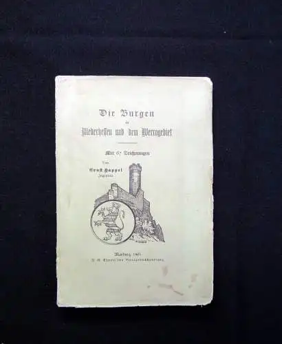 Happel Die Burgen in Burgen Niederhessen und dem Werragebiet 1903 Ortskunde