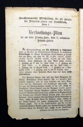 Prämienkarte von Deutschland 1869 Verlag A. Gestewitz No.2, 163 C Karte 53x69 cm