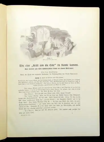 Gisbert,Tanera Reise um die Erde 2 Bde. 1905 mit Illustrationen Erzählungen