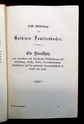 Häuslicher Rathgeber in allen Fragen des praktischen Lebens um 1890 selten