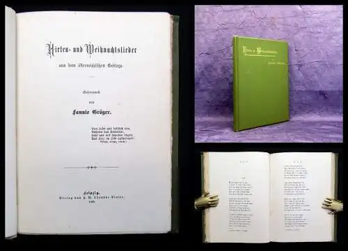 Gröger, Fannie Hirten-u. Weihnachtslieder aus dem österreichischen Gebirge 1898