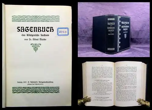 Meiche Sagenbuch des Königreichs Sachsen Original-Ausgabe 1903 Literatur