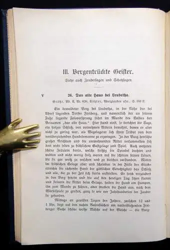 Meiche Sagenbuch des Königreichs Sachsen Original-Ausgabe 1903 Literatur