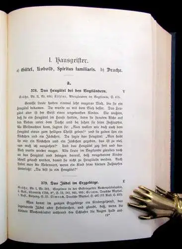 Meiche Sagenbuch des Königreichs Sachsen Original-Ausgabe 1903 Literatur