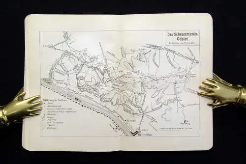 Schäfer Neues Wanderbuch durch Sachsen 1. Teil um 1900 Touristenführer Guide