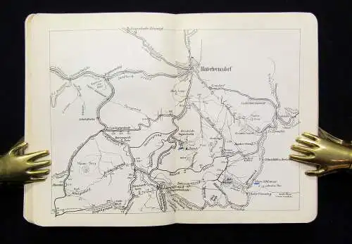 Schäfer Neues Wanderbuch durch Sachsen 1. Teil um 1900 Touristenführer Guide