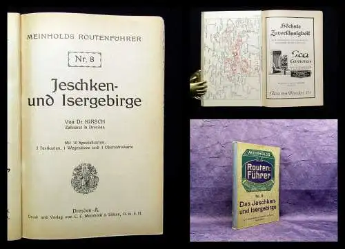 Kirsch Meinholds Routenführer Das Jeschken-Iser-Gebirge Nr 8 um 1900 Guide