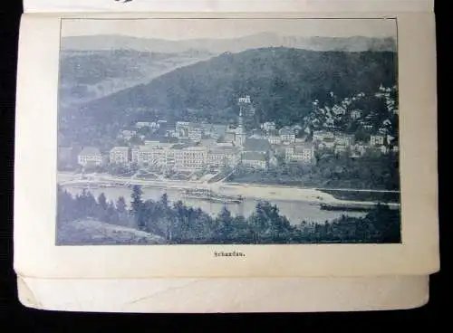 Schäfer Führer durch Schandau und Umgebung um 1895 Guide Touristenführer