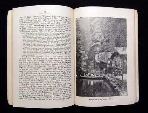 Schäfer Führer durch Schandau und Umgebung um 1895 Guide Touristenführer