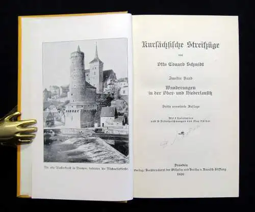 Schmidt Kursächsische Streifzüge Zweiter Band 1926 Geschichte Landeskunde