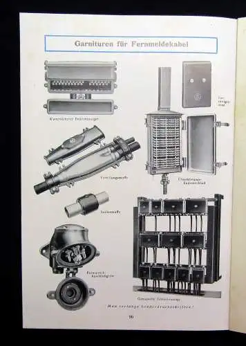 Felten&Guilleaume Reinaluminium u.a. Katalog Stromleitungen um 1940 Selten