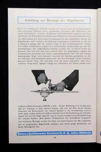 Felten&Guilleaume Reinaluminium u.a. Katalog Stromleitungen um 1940 Selten