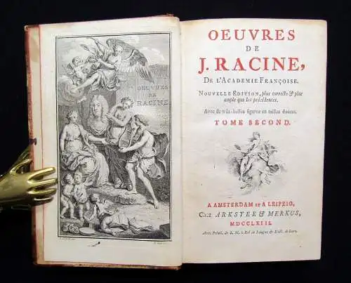 Racine Oeuvres de J. Racine, de l'Academie Francoise. Nouvelle Edition - 3 Bde