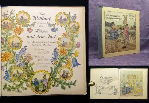 Grehl Der Wettlauf zwischen dem Hasen und dem Igel 1946 Kinderbuch Literatur