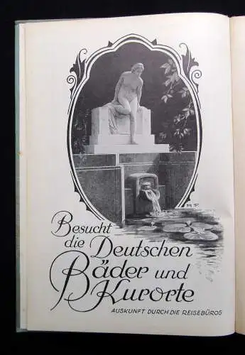 Bäder-Almanach 17. Ausgabe 1882-1933 europ. Bäder Luftkurorte u Heilanstalten