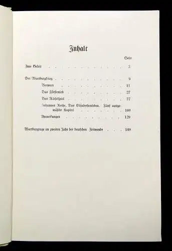 Wartburg Jahrbuch 1934  Zwölftes Heft der Freunde der Wartburg e.V. Eisenach