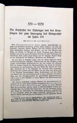 Pflüger Thüringer Monatshefte 1.Halbjahr 1930 in Original Mappe Heft 1-12 in 9