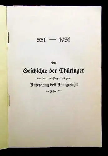 Pflüger Thüringer Monatshefte 1.Halbjahr 1930 in Original Mappe Heft 1-12 in 9