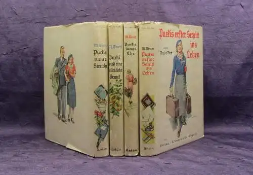 Magda Trott 4 Bände Pucki 1937  Kinderbücher Bilderbücher Literautur