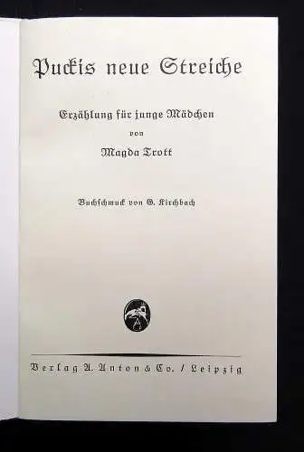 Magda Trott 4 Bände Pucki 1937  Kinderbücher Bilderbücher Literautur