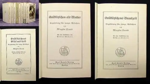 Magda Trott 8 Bände Goldköpfchen Original-Ausgaben um 1930 Literatur