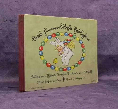 Holst Reinhardt Das himmlische Häschen um 1925 Kinderbuch Bilderbuch Sütterlin