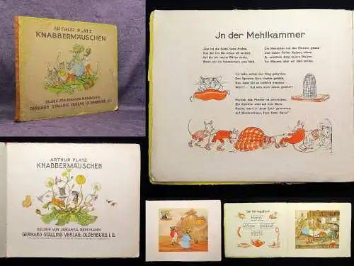 Arthur Platz Knabbermäuschen ohne Jahr um 1930 Kinderbuch Bilderbuch