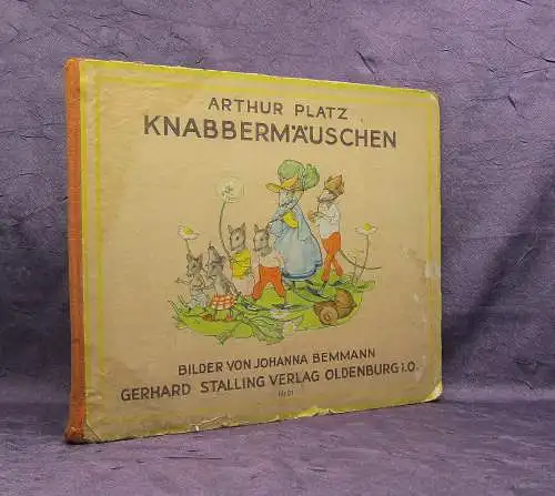 Arthur Platz Knabbermäuschen ohne Jahr um 1930 Kinderbuch Bilderbuch