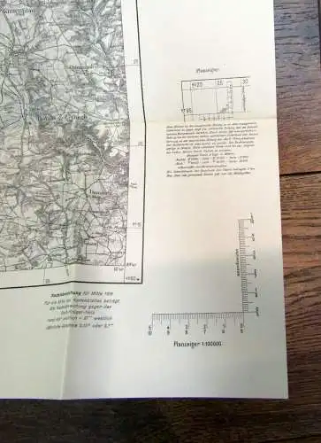 Mothes Vom Kamm zum Eger 4 Karten(3 Wanderkarten und 1 Übersichtskarte) 1939