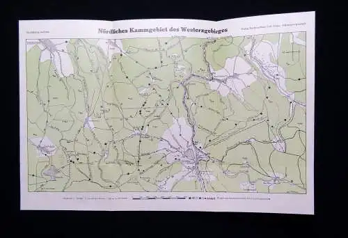 Mothes Vom Kamm zum Eger 4 Karten(3 Wanderkarten und 1 Übersichtskarte) 1939