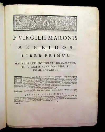 Virgilii Opera, cum Integris & Emendatioribus Commentariis Servii 4 Bände 1746