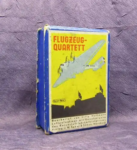 Hoffmann Lilly, Spear Spiel Flugzeug Quartett um 1930 48 Karten ** selten **