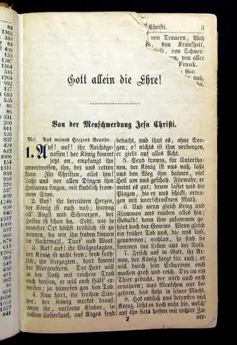 Zwickauer Gesangbuch Nebst einem Gebetb8uch 1869 Religion Christentum