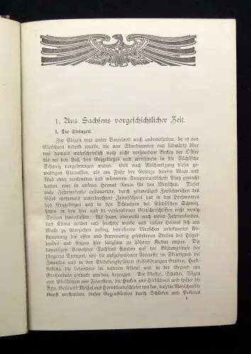 Petermann Sächsisch-Deutsche Geschichte Ein Buch für Schule und Haus 3 Bde. 1910