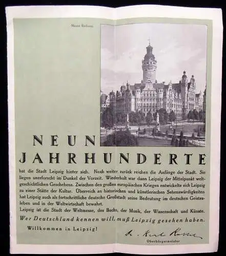 Neun Jahrhunderte Leipzig Führer Guide Sehenswürdigkeiten um 1930 Ortskunde