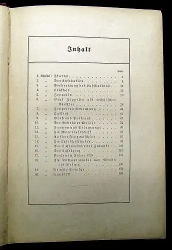 Martin,Schalk Die Eroberung der Luft -ein Luftschifferbuch 222 Tonbilde rum 1910