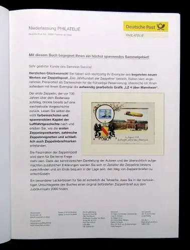 Deutsche Post AG  Das Jahrhundert der Zeppeline Jubiläumsedition mit Beig. 2000