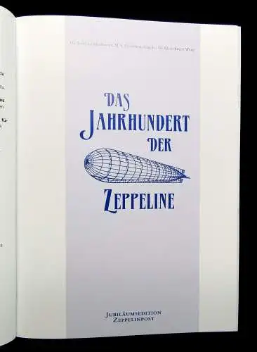 Deutsche Post AG  Das Jahrhundert der Zeppeline Jubiläumsedition mit Beig. 2000