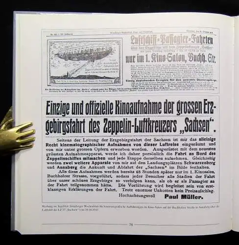 Guddat, Kaden Die Erzgebirgsfahrt Fahrt des Luftschiffes LZ 17 " Sachsen" 1988