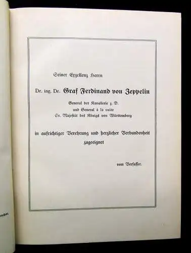 Bömel Graf Ferdinand von Zeppelin Ein Mann der Tat  28 Kunstdruck-Beilagen 1913