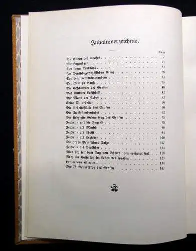 Bömel Graf Ferdinand von Zeppelin Ein Mann der Tat  28 Kunstdruck-Beilagen 1913