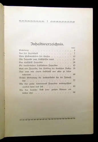 Das Zeppelinbuch für die deutsche Jugend um 1920 Bodo Jost Archiv Technik