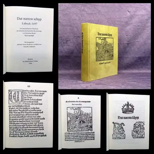 Sodmann Timothy Dat Narren Schyp Lübeck 1497 Faksimile 1980 Nachdruck