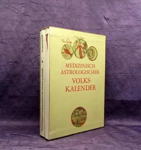 Medizinisch-Astrologischer Volkskalender 2 Bde. Reprint+ Kommentarband 1981