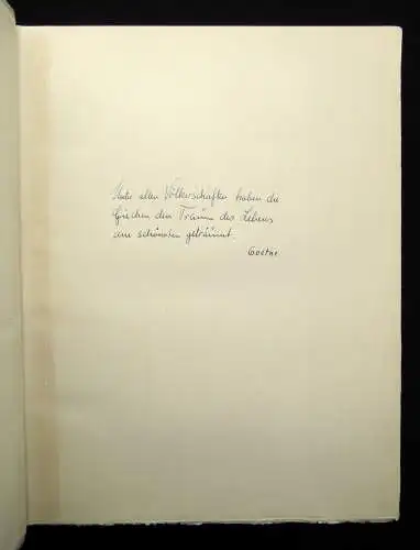 Homer Ilias und Odyssee. Deutsch von Johann Heinrich Voss 2 Bde. 1923-1924