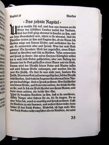 Die vier Evangelien Markus, Lukas, Matthäus und Johannes in der Übersetzung 1910