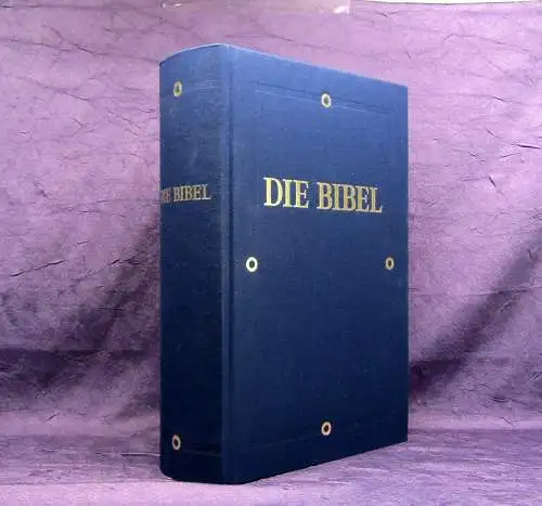 Die Bibel Stuttgarter Bibel Der Buchmalerei mit Meisterwerken 1996 Or.Schuber